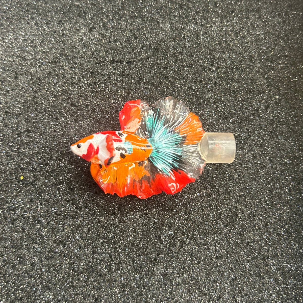 Betta Halfmoon Flare Stick - Hand Painting Shrink Plastic