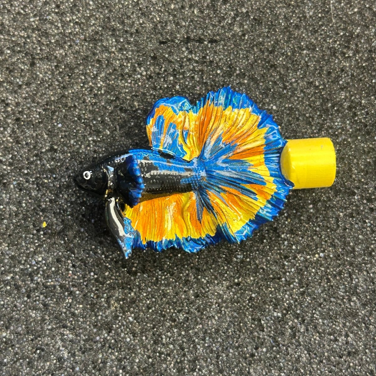 Betta Halfmoon Flare Stick - Hand Painting Shrink Plastic