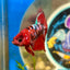 Red Koi Galaxy Plakat - Male Betta 078