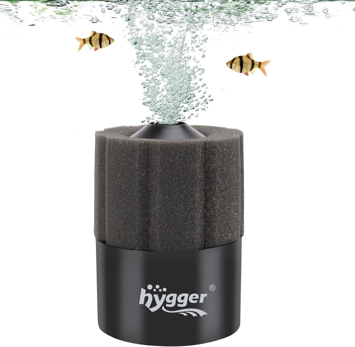 Aquarium Sponge Filter 5-20 Gallon Small Fish Tank Filter for Turtle Breeding Fry Shrimp Snails Betta Air-Powered Filter with Reusable Biochemical Ball Spare Sponge Foam Filter