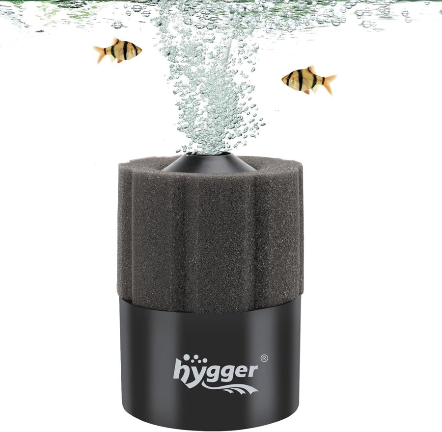 Aquarium Sponge Filter 5 - 20 Gallon Small Fish Tank Filter for Turtle Breeding Fry Shrimp Snails Betta Air - Powered Filter with Reusable Biochemical Ball Spare Sponge Foam Filter