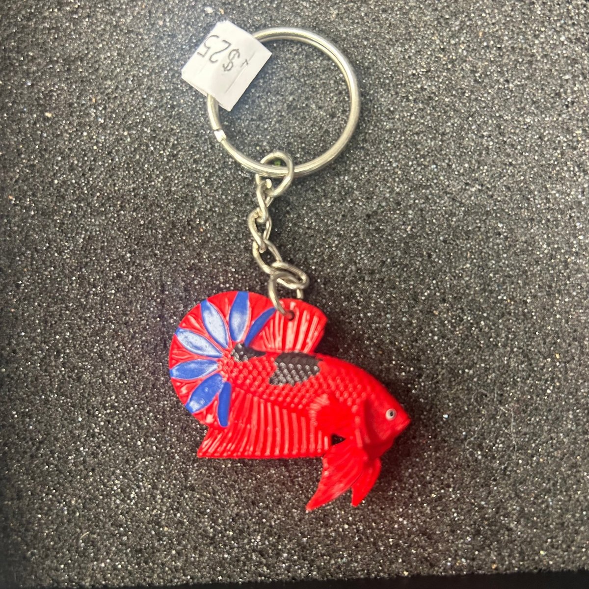 Betta Fish Keychain — Realistic 3D Hand-Painted