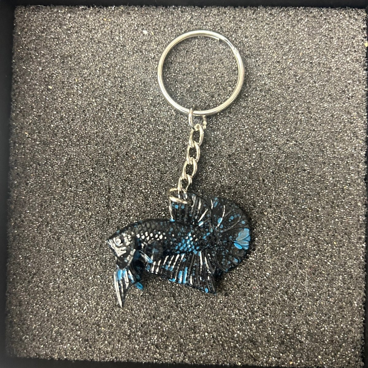 Betta Fish Keychain — Realistic 3D Hand-Painted