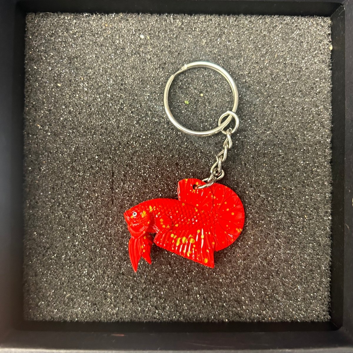 Betta Fish Keychain — Realistic 3D Hand-Painted