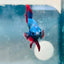 Plakat Red BLue Mascot Male Betta A221 Male betta
