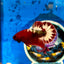 Red Fancy Star Plakat - Male Betta 100